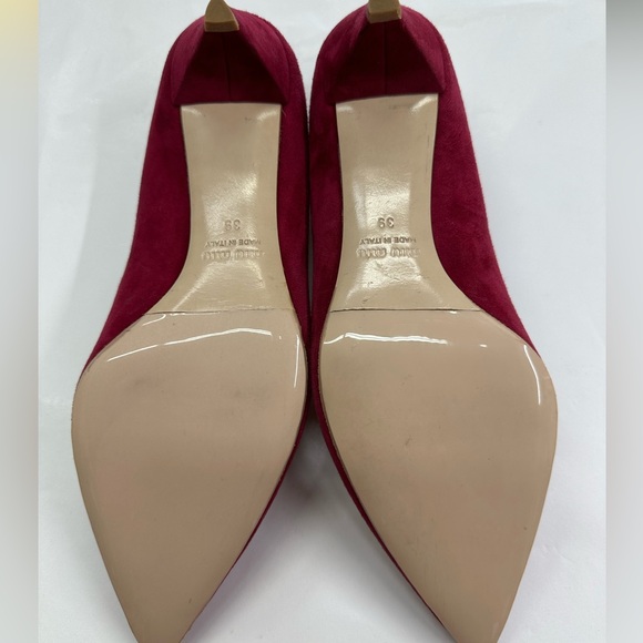 Magenta Miu Miu Kitten Heels - Picture 3 of 5